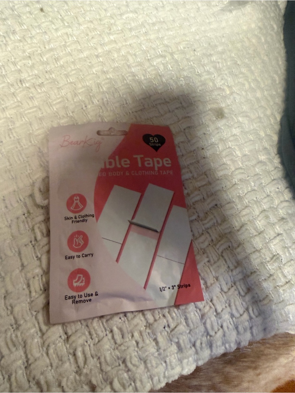Skin & Clothing Friendly Double Tape - Pink Packaging